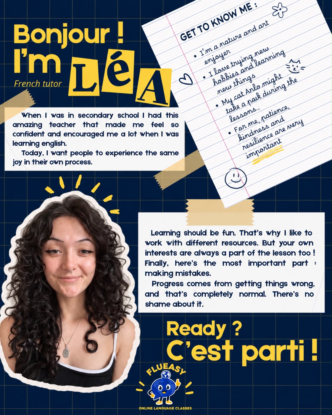 Léa’s original introduction poster